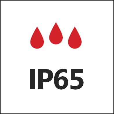 Степень пылевлагозащиты IP65
