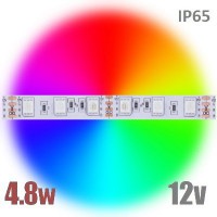 Лента LED 12В 4,8Вт/м для декора и подсветки RGB IP65 - ТКМ-Электро
