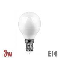 Лампа LED шарик G45 E14 3Вт Стандарт - ТКМ-Электро