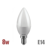Лампа LED свеча С37 Е14 8Вт Эконом  - ТКМ-Электро