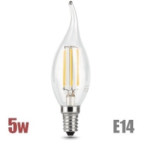 Лампа LED свеча на ветру Е14 5Вт Филамент - ТКМ-Электро