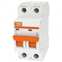 Автоматический выключатель двухполюсный С 10А - ТКМ-Электро
