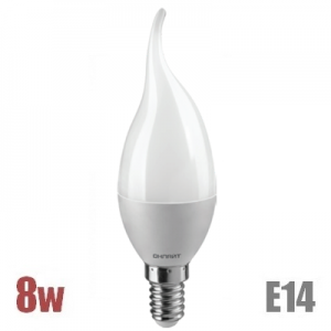 Лампа LED свеча на ветру Е14 8Вт Стандарт - ТКМ-Электро