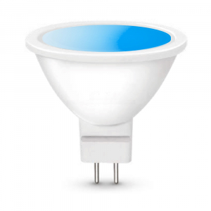 Лампа LED GU5.3 MR16 софит 9Вт синяя - ТКМ-Электро