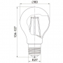 Лампа LED груша A60 Е27 7Вт Филамент - ТКМ-Электро