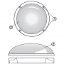 Cветильник Сириус LED 8Вт с датчиком движения - ТКМ-Электро
